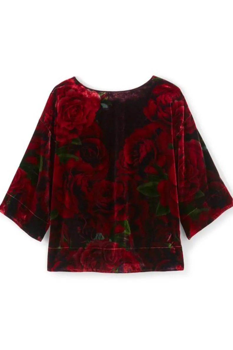 Blusa Aria en Terciopelo Suave - Diseño Premium de Soft Surroundings