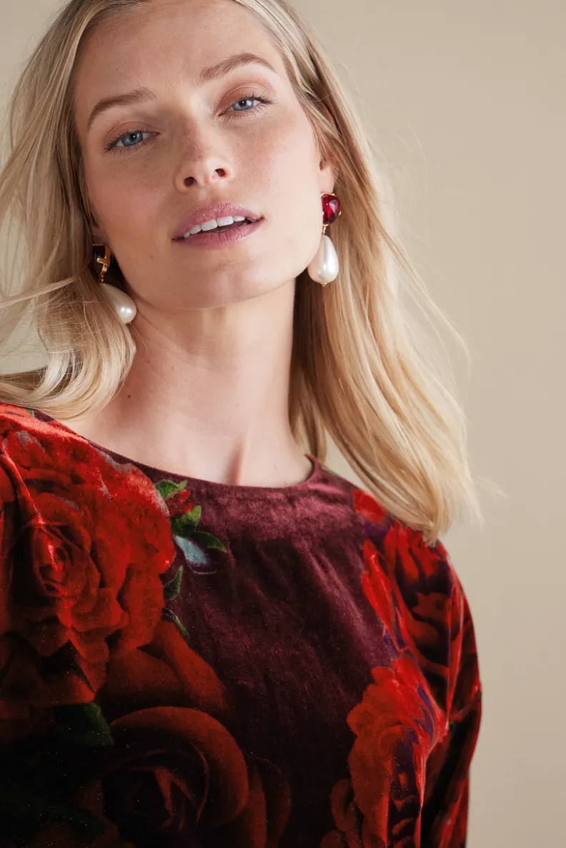 Blusa Aria en Terciopelo Suave - Diseño Premium de Soft Surroundings