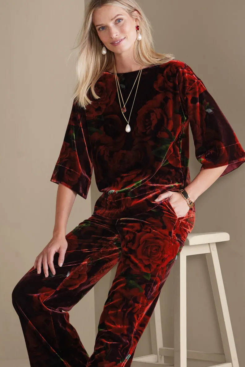 Blusa Aria en Terciopelo Suave - Diseño Premium de Soft Surroundings