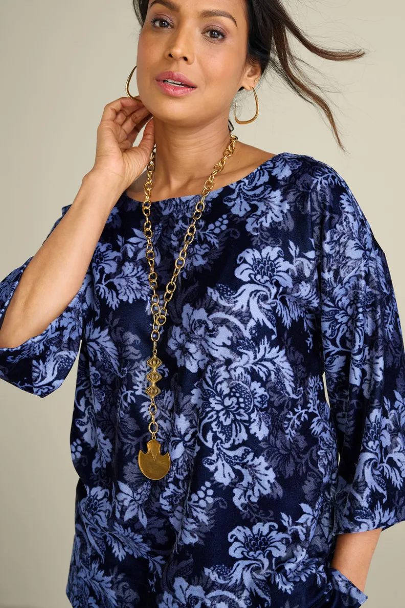 Blusa Aria en Terciopelo Suave - Diseño Premium de Soft Surroundings