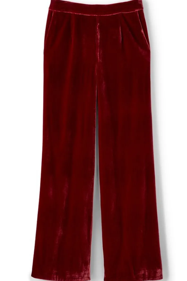 Pantalones Aria en Terciopelo Suave - Corte Amplio con Estilo de Soft Surroundings