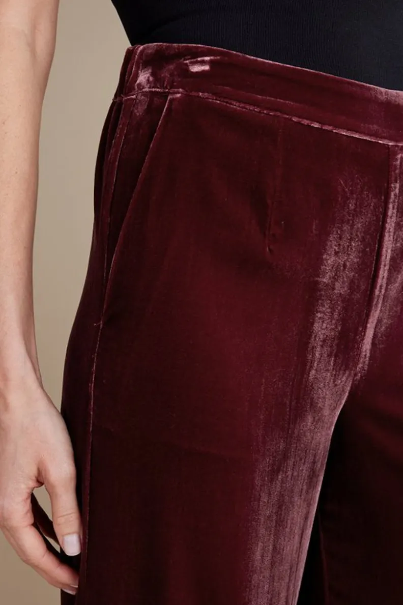 Pantalones Aria en Terciopelo Suave - Corte Amplio con Estilo de Soft Surroundings