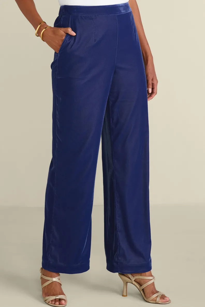 Pantalones Aria en Terciopelo Suave - Corte Amplio con Estilo de Soft Surroundings
