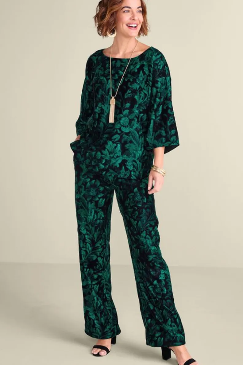 Pantalones Aria en Terciopelo Suave - Corte Amplio con Estilo de Soft Surroundings