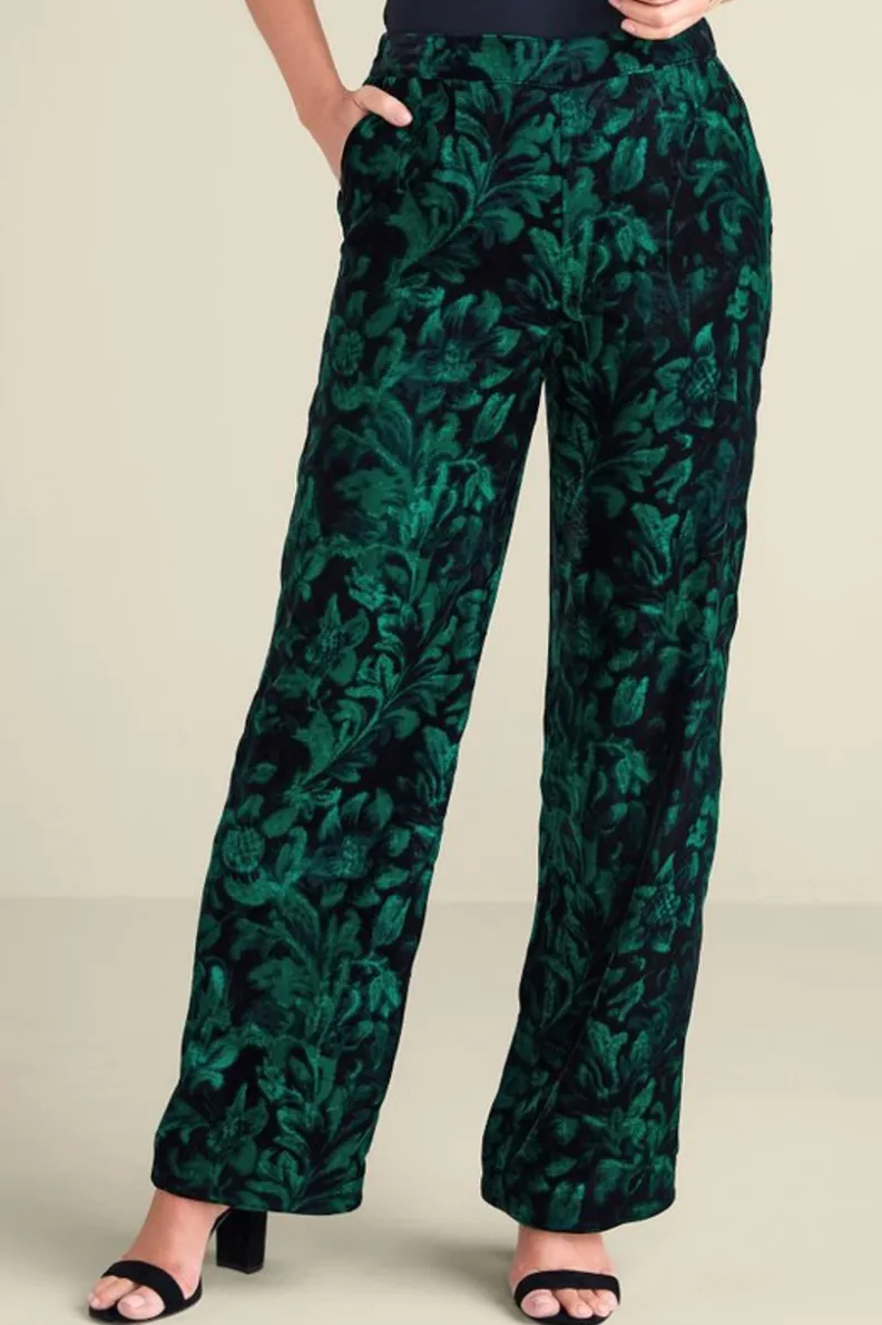 Pantalones Aria en Terciopelo Suave - Corte Amplio con Estilo de Soft Surroundings