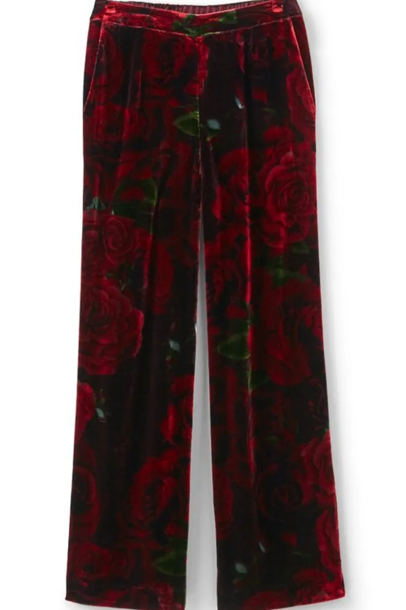 Pantalones Aria en Terciopelo Suave - Corte Amplio con Estilo de Soft Surroundings