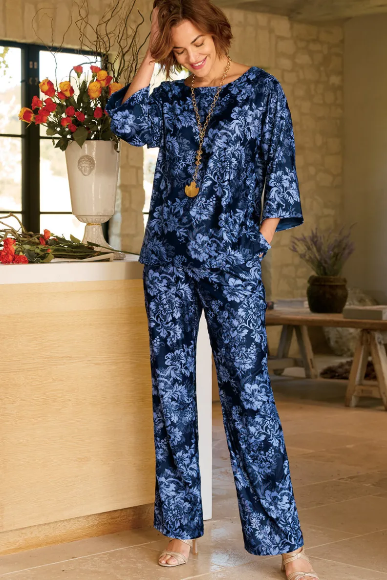 Pantalones Aria en Terciopelo Suave - Corte Amplio con Estilo de Soft Surroundings