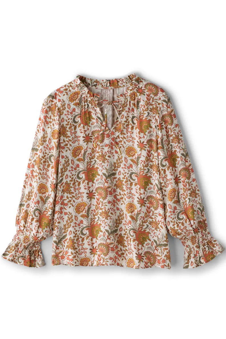 Blusa Otoñal Asha de Manga Larga - Diseño Jardín con Toque Suave by Soft Surroundings