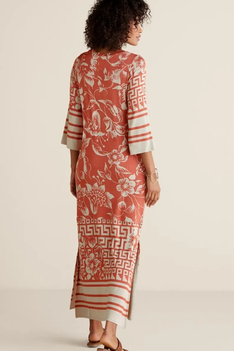 Vestido Asteria Coral con Estampado Floral Vibrante - Colección Primavera de Soft Surroundings