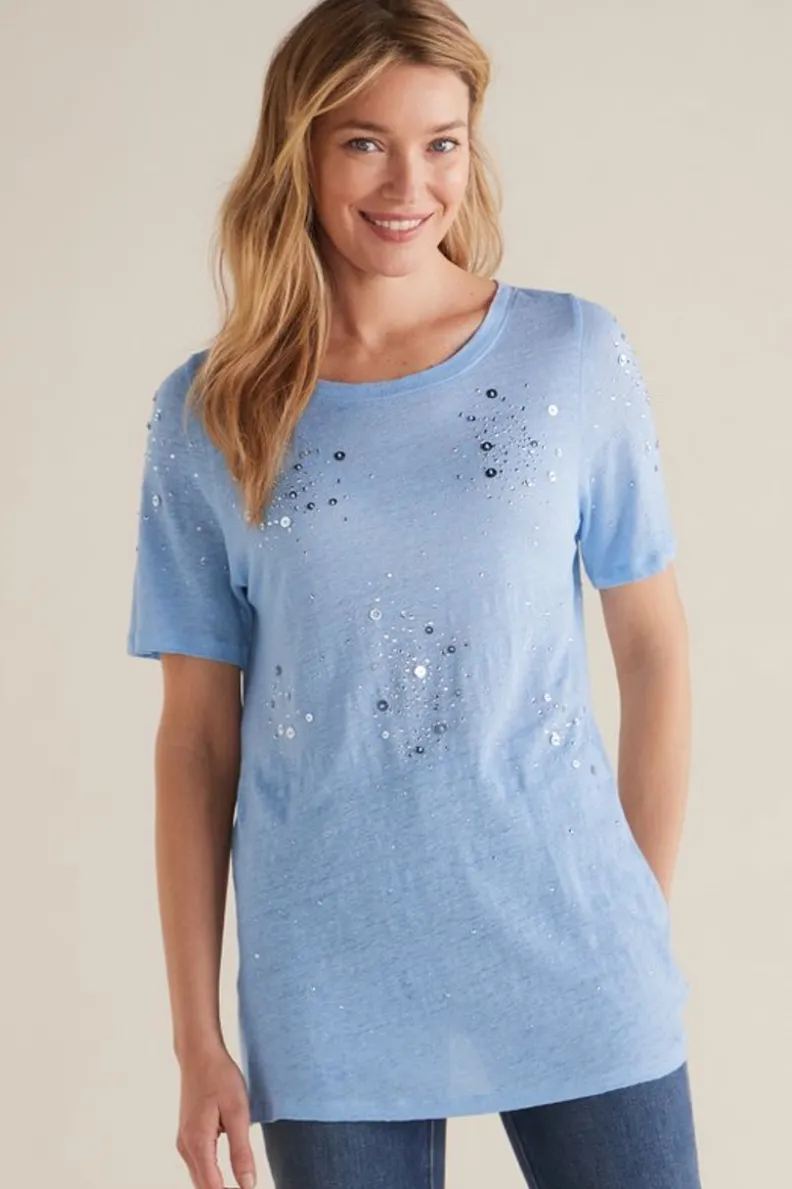 Camiseta Relax de Lino Orgánico: Estilo Astra by Soft Surroundings