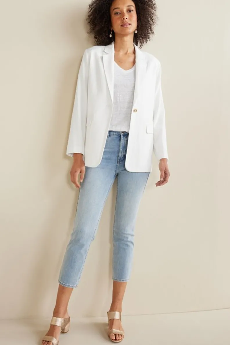 Camiseta casual Aubrey en tejido de lino texturizado - Ambiente suave de Tops para looks relajados