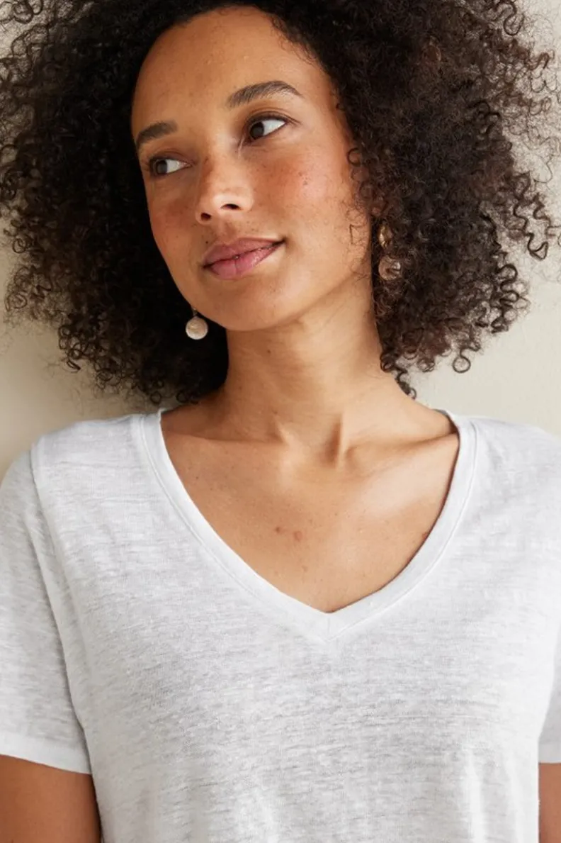 Camiseta casual Aubrey en tejido de lino texturizado - Ambiente suave de Tops para looks relajados