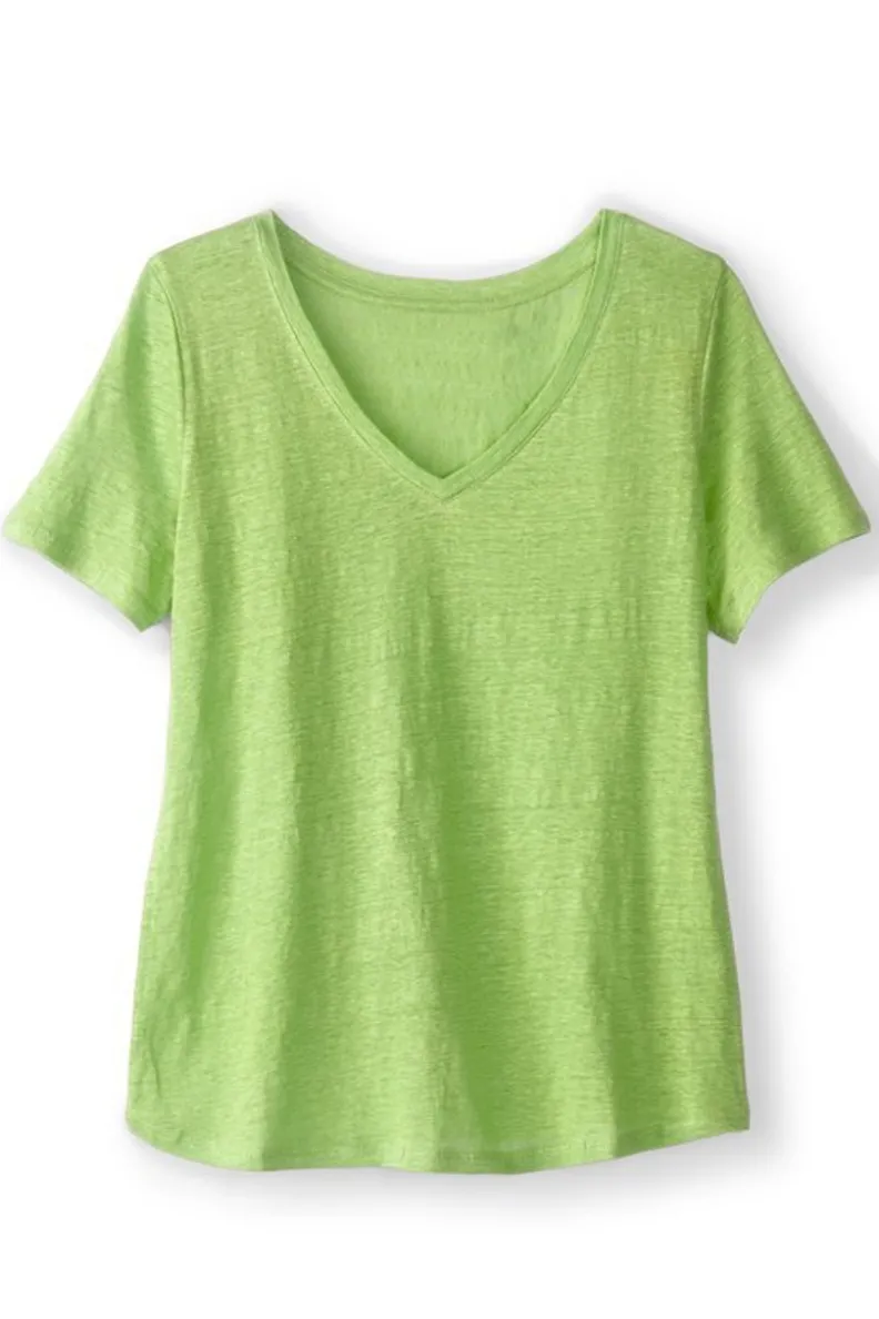 Camiseta casual Aubrey en tejido de lino texturizado - Ambiente suave de Tops para looks relajados
