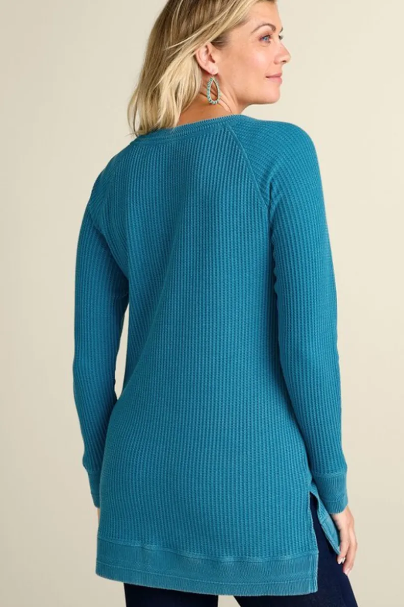 Blusas Elegantes: Túnicas Otoñales en Tejido Waffle y Leggings Ajustados - Soft Surroundings
