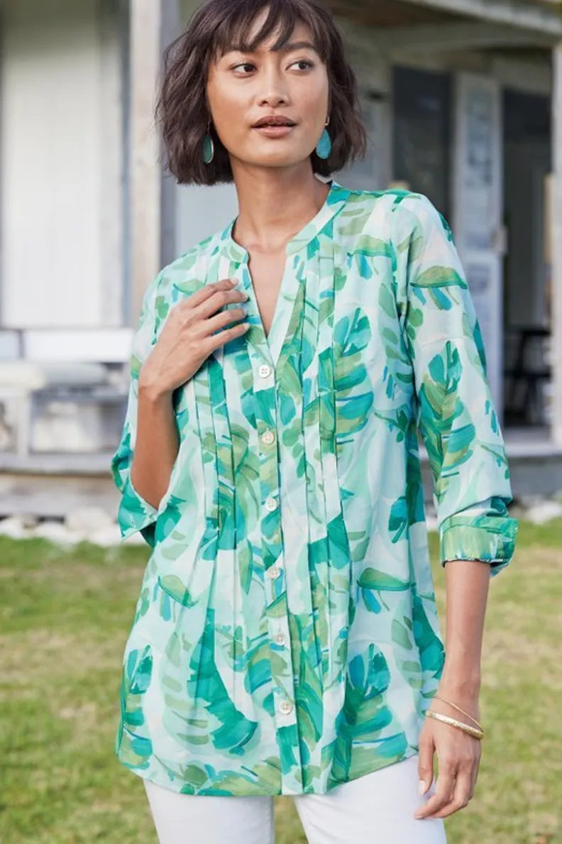 Blusa Barroca con Detalles Delicados y Camisola de Encaje - Conjunto Exclusivo Tops de Soft Surroundings