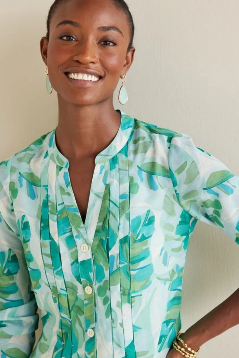 Blusa Barroca con Detalles Delicados y Camisola de Encaje - Conjunto Exclusivo Tops de Soft Surroundings