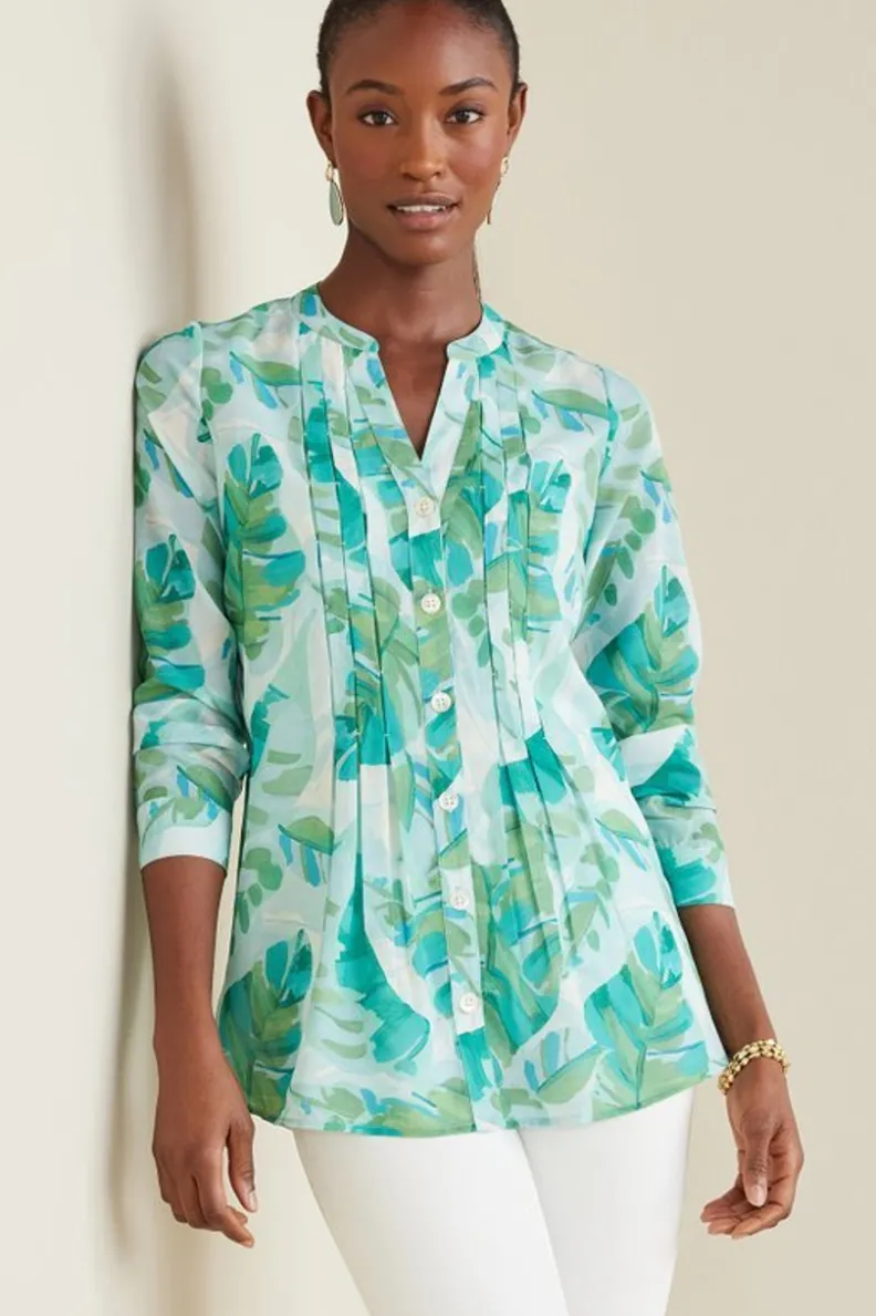 Blusa Barroca con Detalles Delicados y Camisola de Encaje - Conjunto Exclusivo Tops de Soft Surroundings