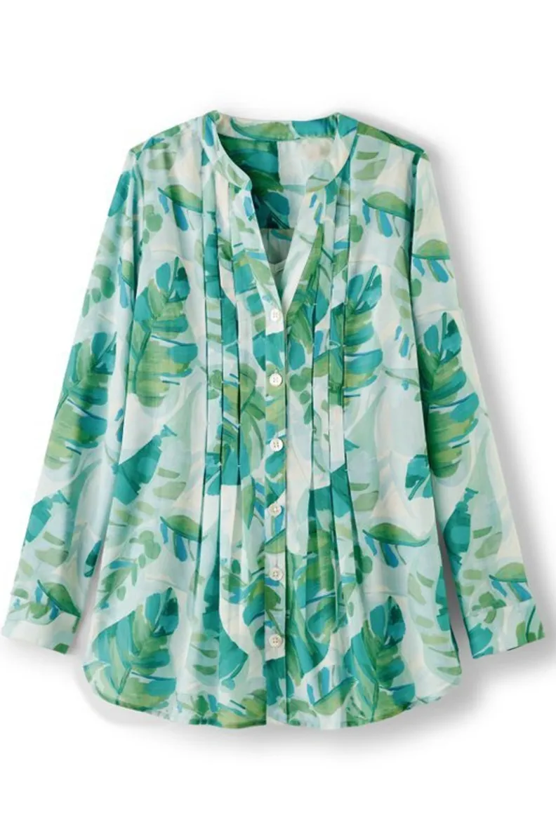Blusa Barroca con Detalles Delicados y Camisola de Encaje - Conjunto Exclusivo Tops de Soft Surroundings