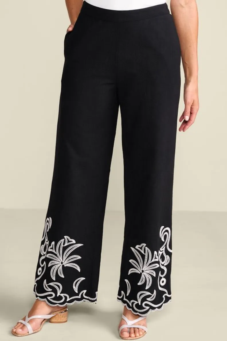 Pantalón Bernita de Soft Surroundings - Negro Clásico con Ajuste Cómodo y Tejido Premium
