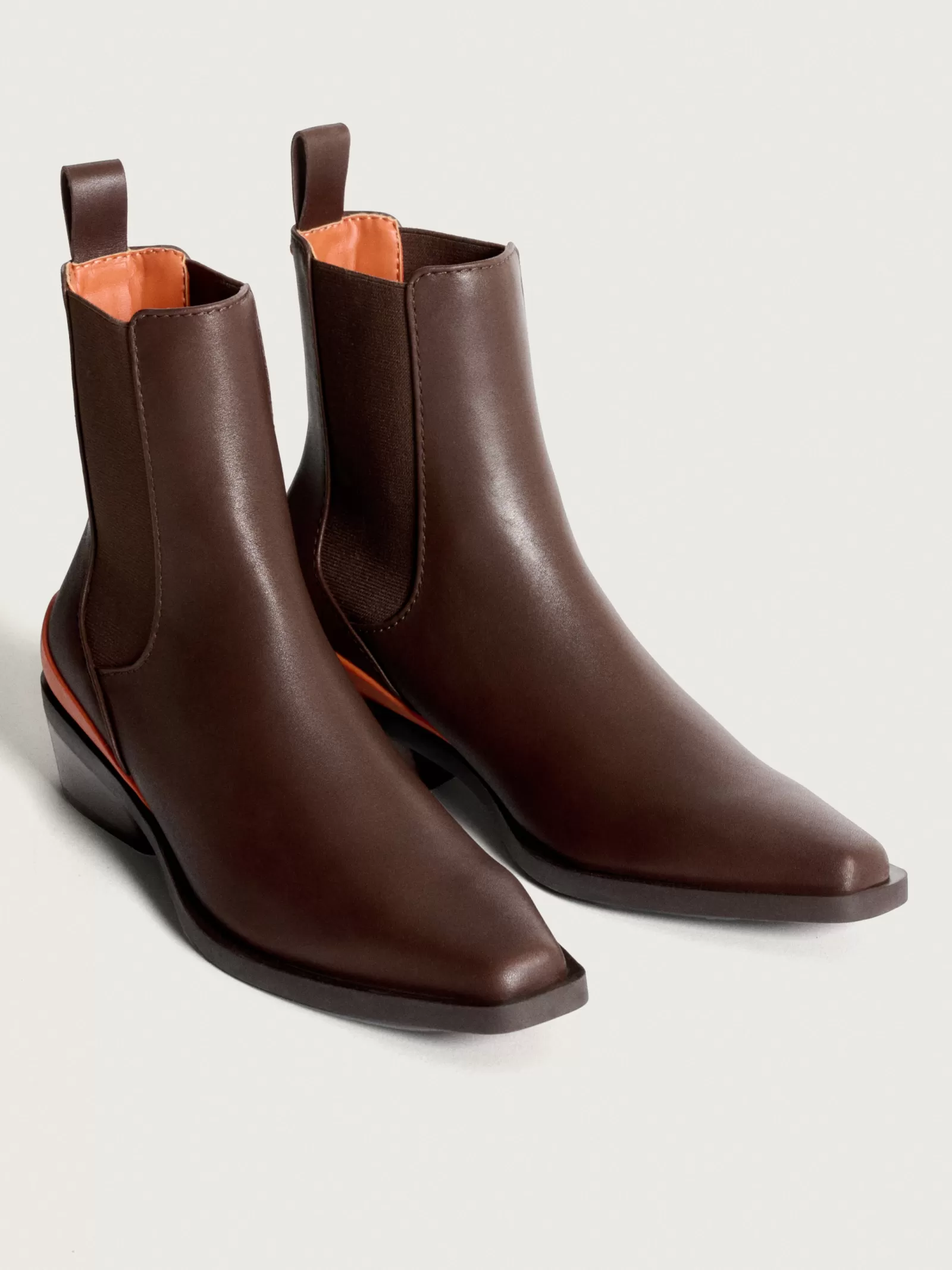 Botas Vaqueras de Cuero Marrón con Estilo Rodeo HOFF - Botines Casuales para Mujer