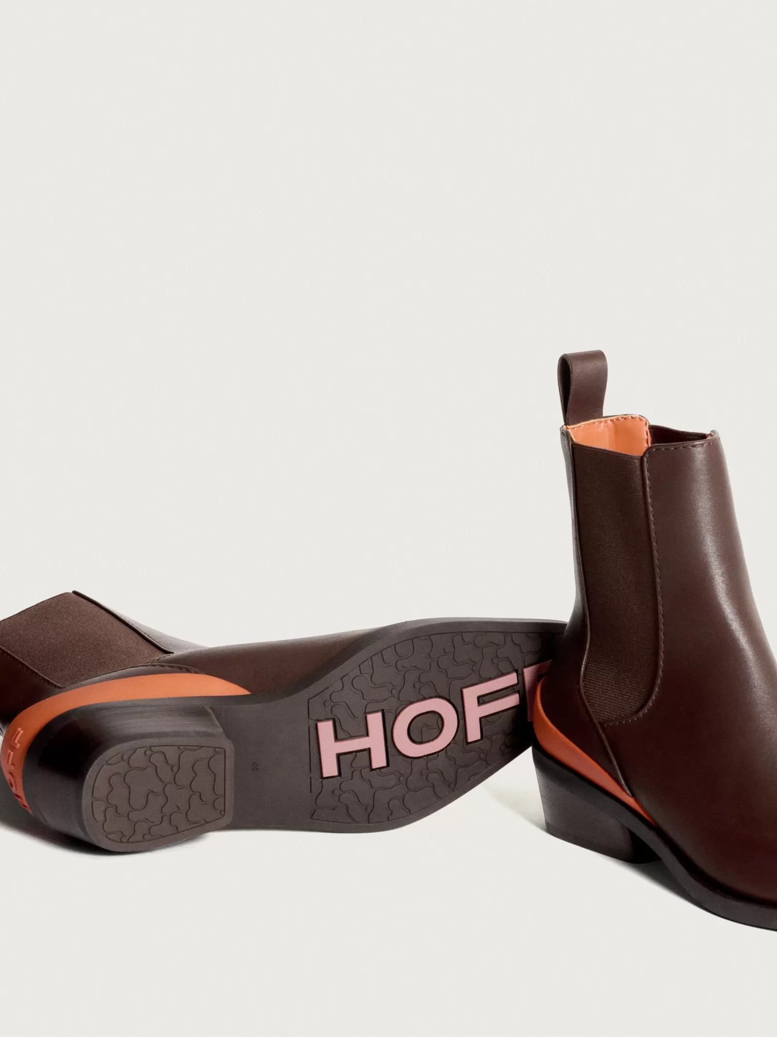 Botas Vaqueras de Cuero Marrón con Estilo Rodeo HOFF - Botines Casuales para Mujer