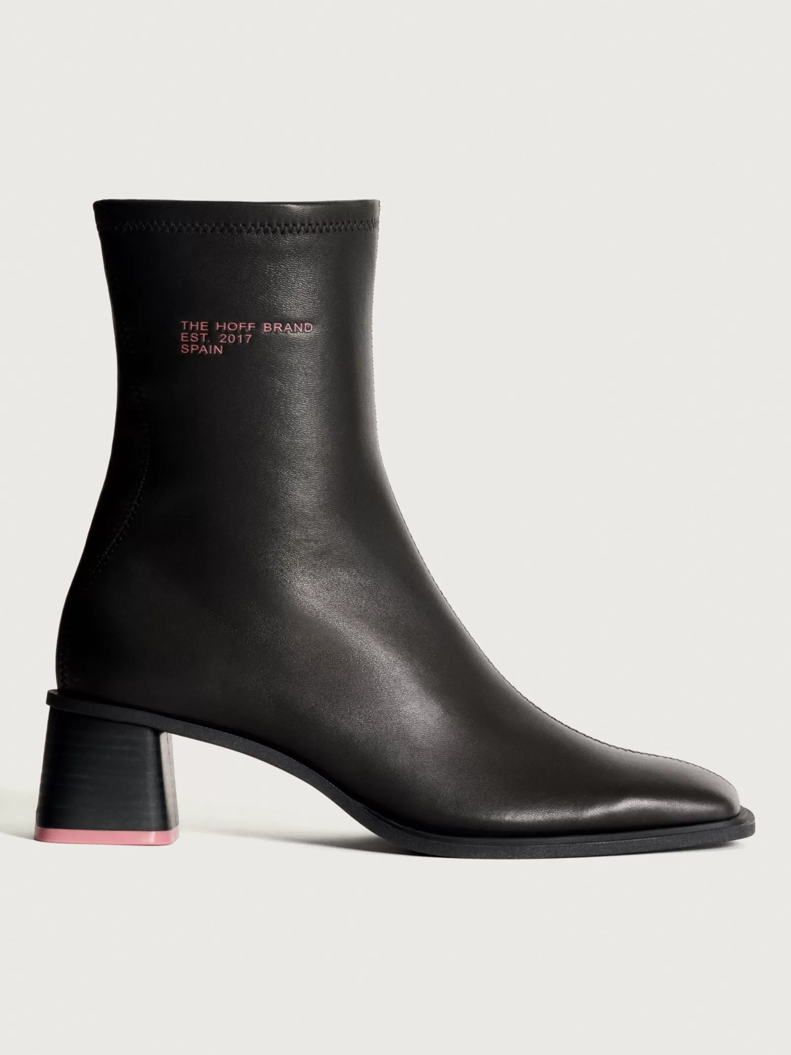 Botines HOFF para Mujer: Tacón Cómodo en Negro Clásico - Diseño Versátil de Invierno 

(，，，，)