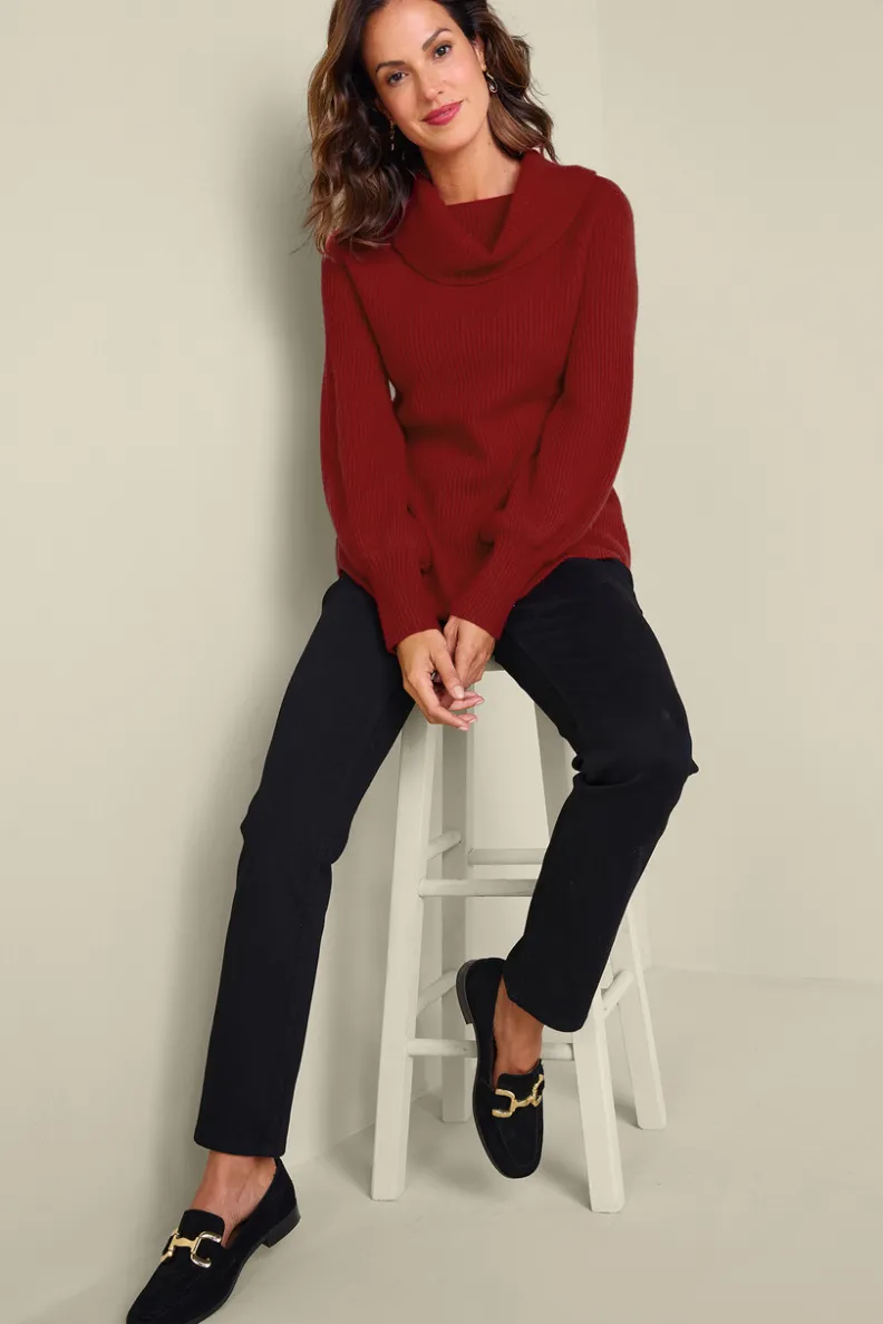 Suéter de Cachemir Calanthe - Tejido Premium Invernal · Prendas de Abrigo Soft Surroundings · Lujo Suave y Cálido para el Invierno
