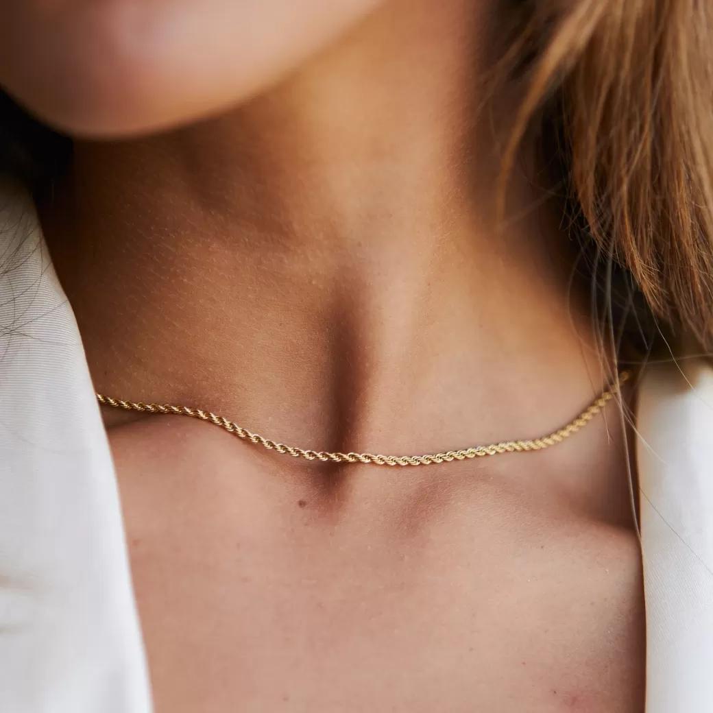 Cadena Calvi de Atolea - Collar Trenzado con Detalles Artesanales en Plata de la Colección Mediterránea