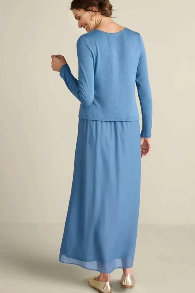 Vestido Cassie de Soft Surroundings - Tejido vaporoso con corte casual elegante para verano, disponible en colores estacionales. ¡Elección perfecta para ocasiones especiales y looks diarios!