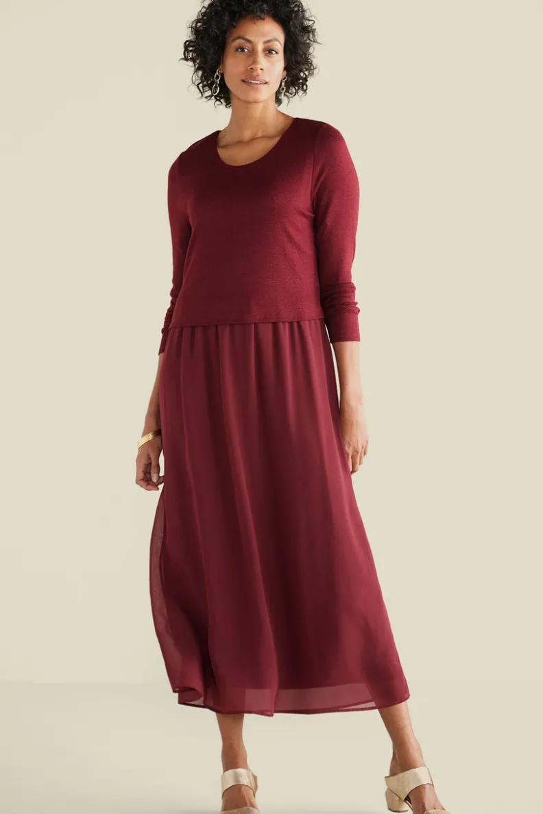 Vestido Cassie de Soft Surroundings - Tejido vaporoso con corte casual elegante para verano, disponible en colores estacionales. ¡Elección perfecta para ocasiones especiales y looks diarios!