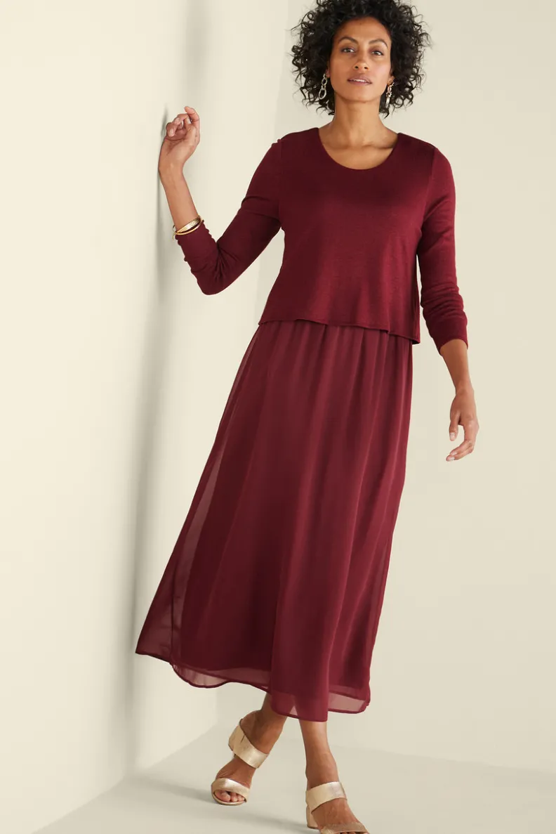 Vestido Cassie de Soft Surroundings - Tejido vaporoso con corte casual elegante para verano, disponible en colores estacionales. ¡Elección perfecta para ocasiones especiales y looks diarios!