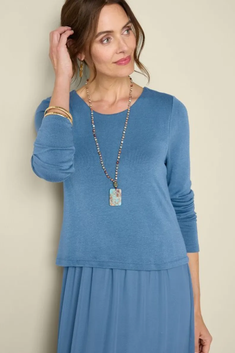 Vestido Cassie de Soft Surroundings - Tejido vaporoso con corte casual elegante para verano, disponible en colores estacionales. ¡Elección perfecta para ocasiones especiales y looks diarios!
