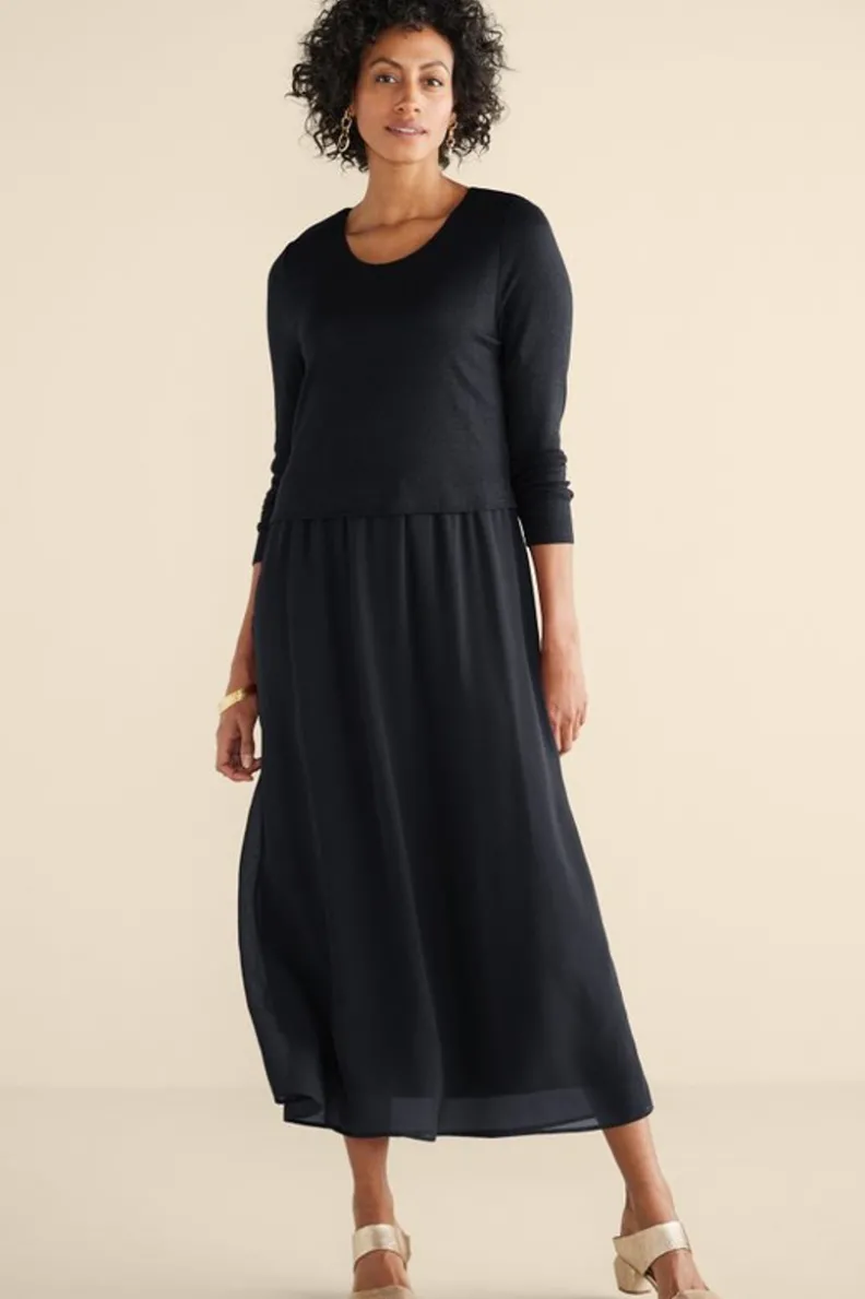 Vestido Cassie de Soft Surroundings - Tejido vaporoso con corte casual elegante para verano, disponible en colores estacionales. ¡Elección perfecta para ocasiones especiales y looks diarios!