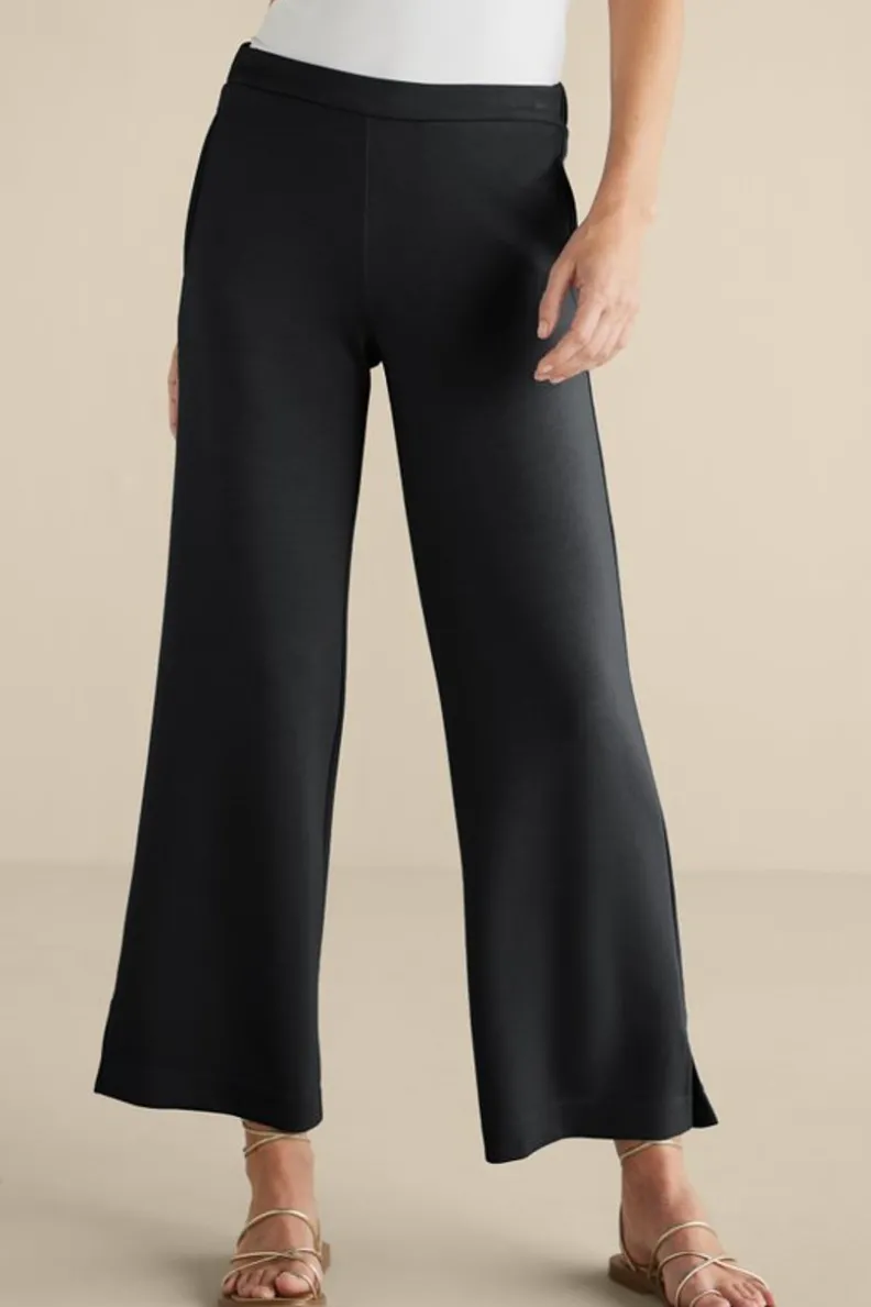 Pantalones Ceri de Tejido Suave - Corte Amplio para una Silueta Relajada