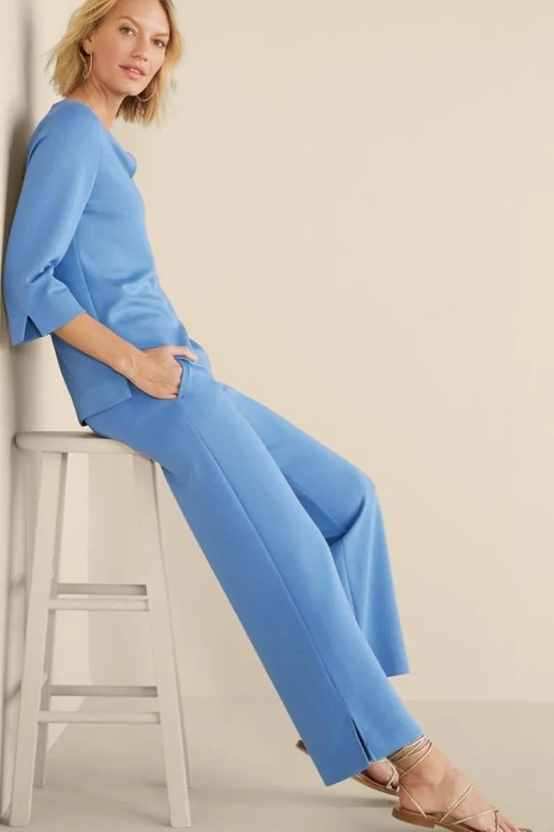 Pantalones Ceri de Tejido Suave - Corte Amplio para una Silueta Relajada