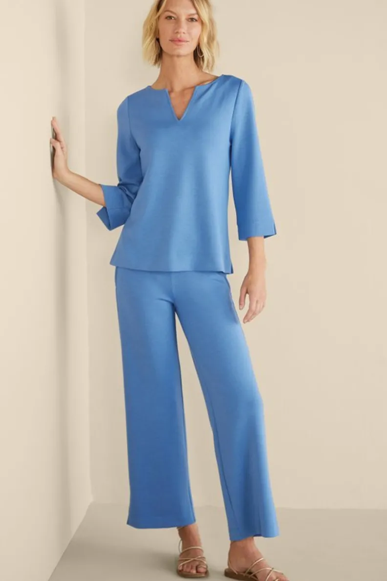 Pantalones Ceri de Tejido Suave - Corte Amplio para una Silueta Relajada