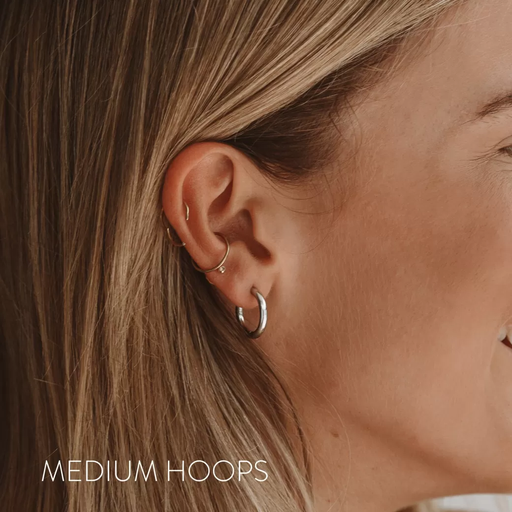 Aros Clásicos de Plata Esterlina - Joyería Atolea, Exclusivo Outlet