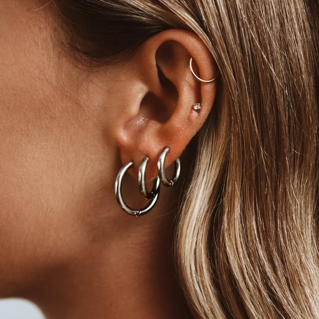 Aros Clásicos de Plata Esterlina - Joyería Atolea, Exclusivo Outlet