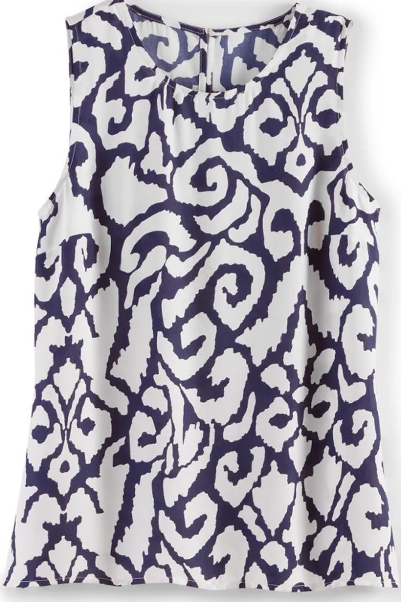 Camiseta Coralina de Algodón Orgánico - Tops Soft Surroundings Colección Primavera