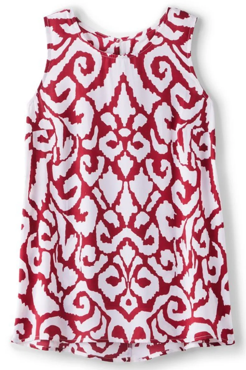 Camiseta Coralina de Algodón Orgánico - Tops Soft Surroundings Colección Primavera
