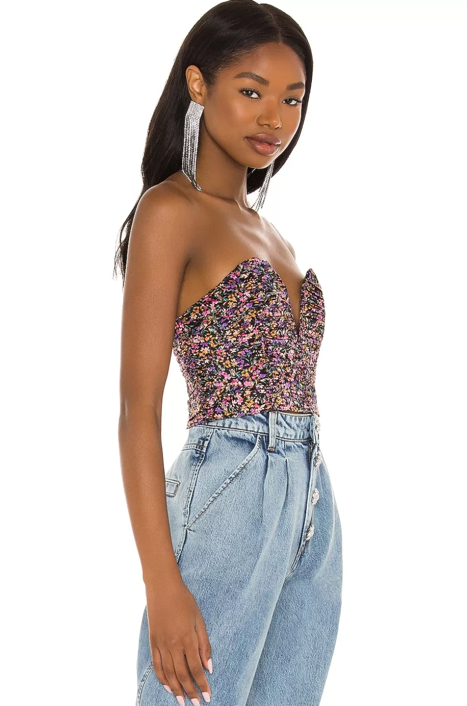 Sujetador Crawford de Encaje - Diseño Exclusivo Lovers + Friends | Tendencias Primavera 2024 | Estilo Bohemio con Detalles de Tul