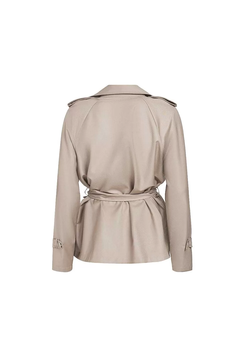 ¡Aprovecha la oferta! Abrigo corto tipo trench Leona - Estilo audaz y versátil