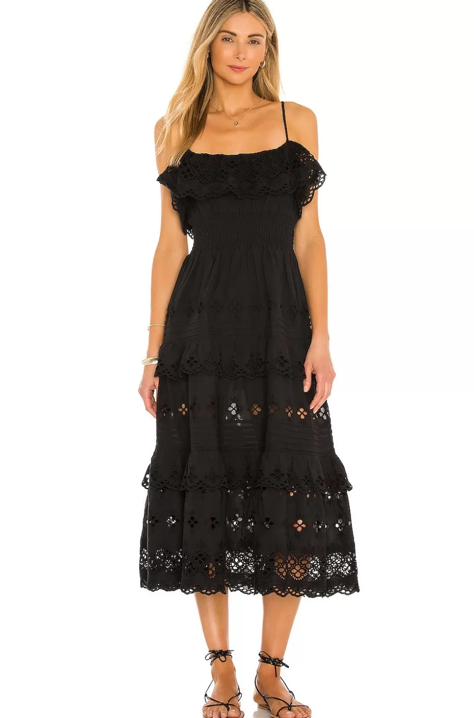 Vestido Mid-Largo Dallas con Toque Moderno - Elegancia Casual de Lovers + Friends