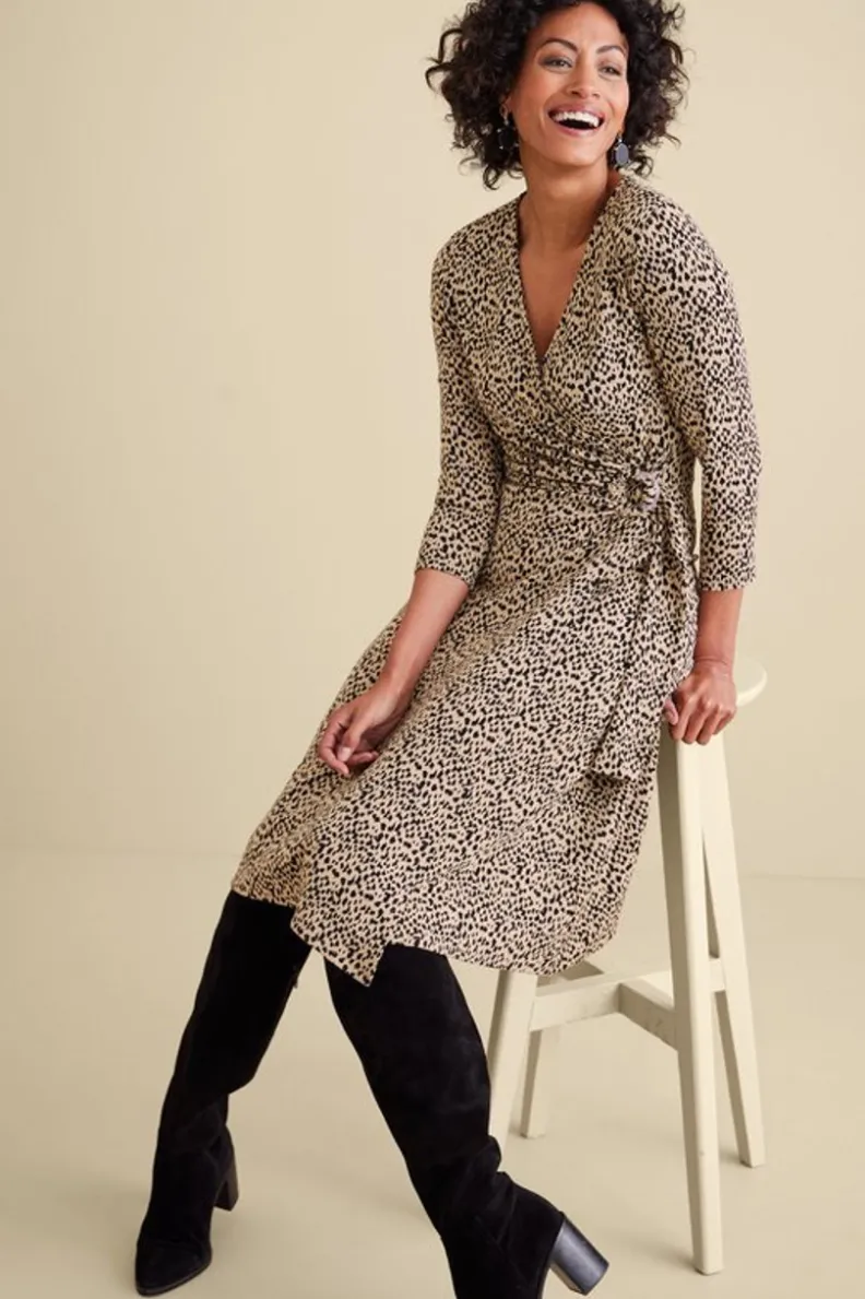 Vestido Damaria de Soft Surroundings - Elegancia Casual en Tela Fluida para Mujer