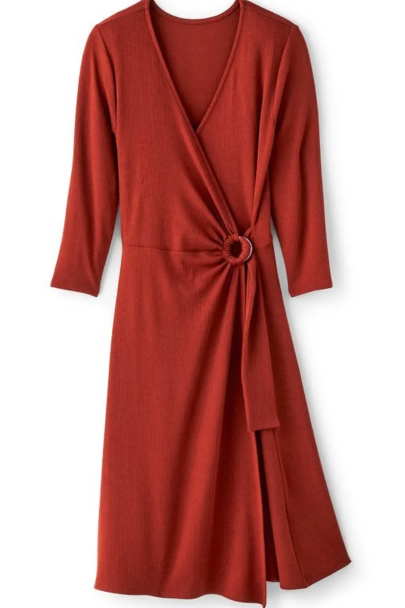 Vestido Damaria de Soft Surroundings - Elegancia Casual en Tela Fluida para Mujer