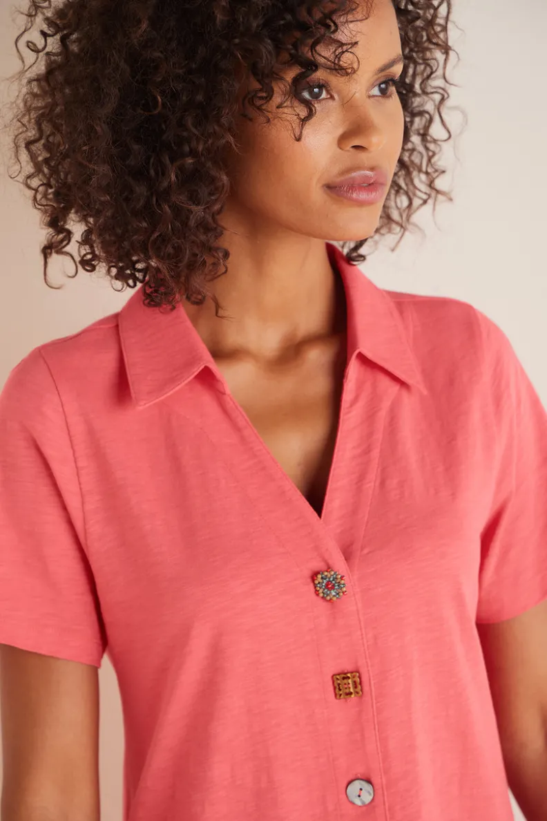 Vestido Danielle de Soft Surroundings - Elegancia Casual con Botones y Detalles Especiales