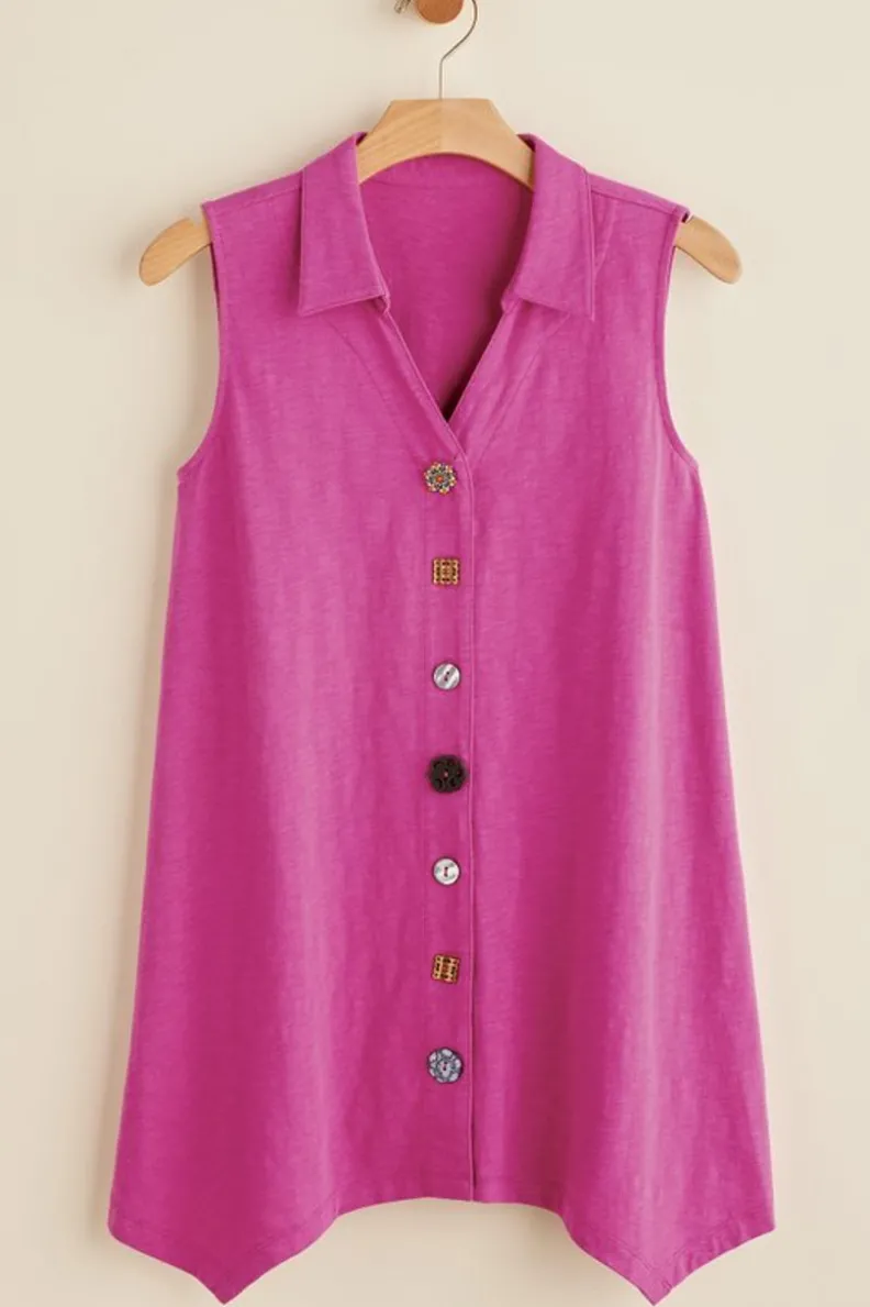 Blusa Danielle con Botones - Tejido Ultra Suave y Ajuste Perfecto para un Estilo Casual Elegante