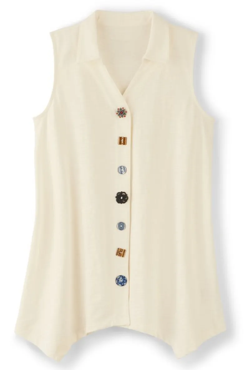 Blusa Danielle con Botones - Tejido Ultra Suave y Ajuste Perfecto para un Estilo Casual Elegante
