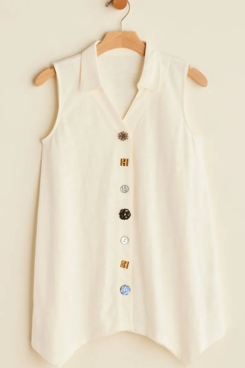 Blusa Danielle con Botones - Tejido Ultra Suave y Ajuste Perfecto para un Estilo Casual Elegante