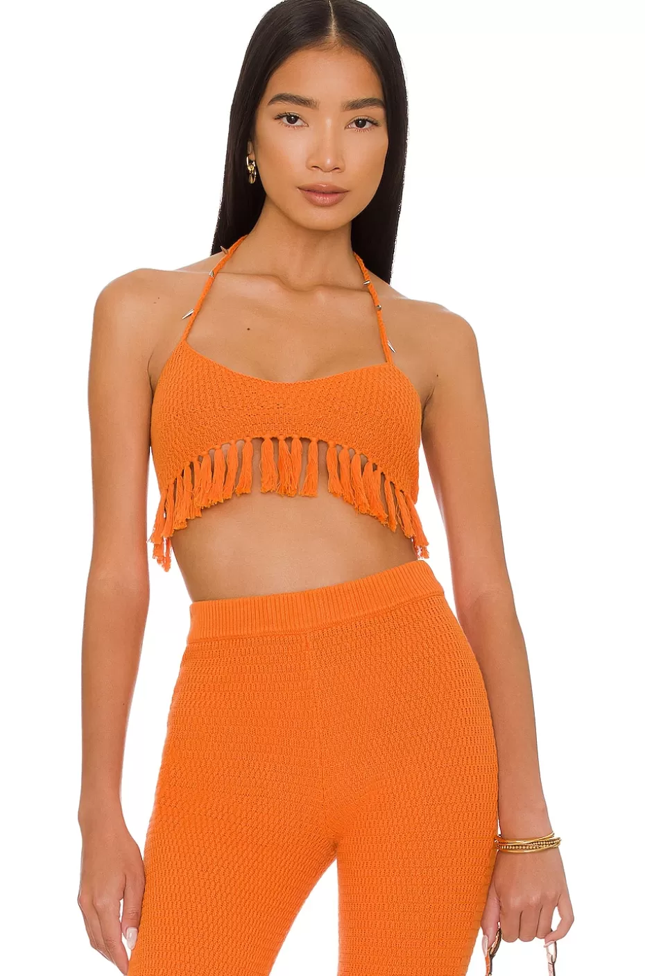 Descubre el Top Corto Devitta con Flecos - Estilo Boho y Detalles Únicos de Lovers + Friends